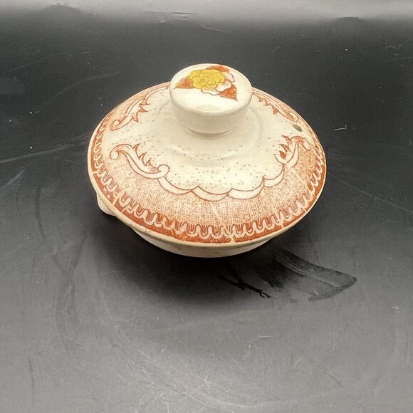 Tea Pot Brown & Ritchie Oriental Japanese Asian Garden Wire Handle Flaws - Picture 9 of 16